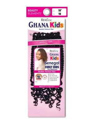 Realistic Ghana Kids 10 Senegal Curly Ends Crochet Braid Beauty Elements