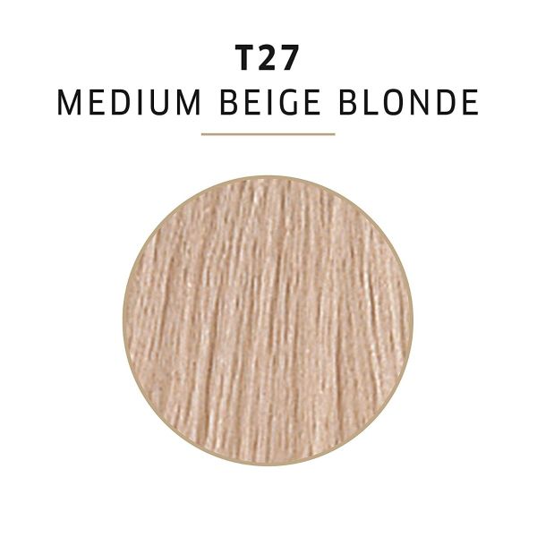 Wella Color Charm Permanent liquid Hair Toner T27 Medium Beige Blonde, 1.4 oz