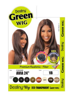 Avia 24 Destiny Green Glueless HD Lace Front Wig Beauty Elements