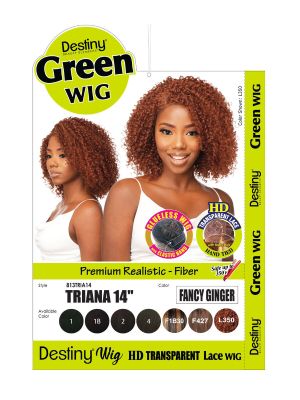 Triana 14 Destiny Glueless HD Green Lace Front Wig Beauty Elements