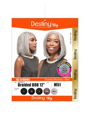 Braid Bob 12 Destiny Synthetic Hair Lace Front Wig Beauty Elements