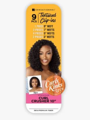 9PCS Curl Crusher 10 Curls Kinks N Co Clip Sensationnel