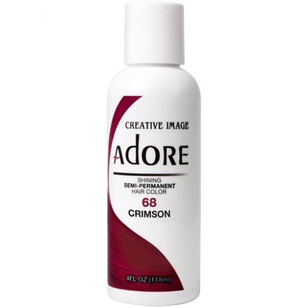 Adore Semi-Permanent Hair color 68 Crimson, 4 oz