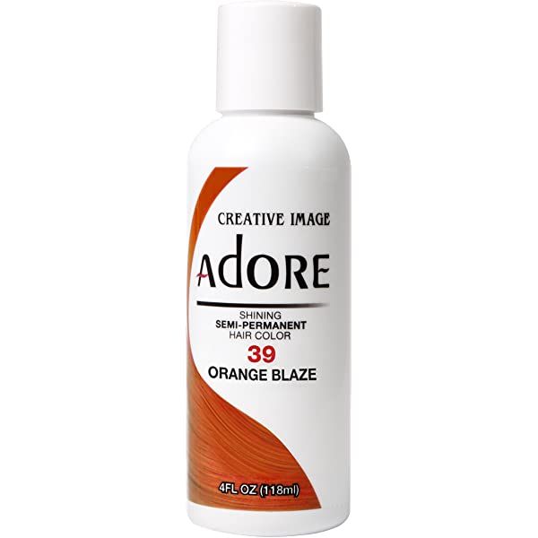 Adore Shining Semi Permanent Hair Colour 39 Orange Blaze, 4 oz