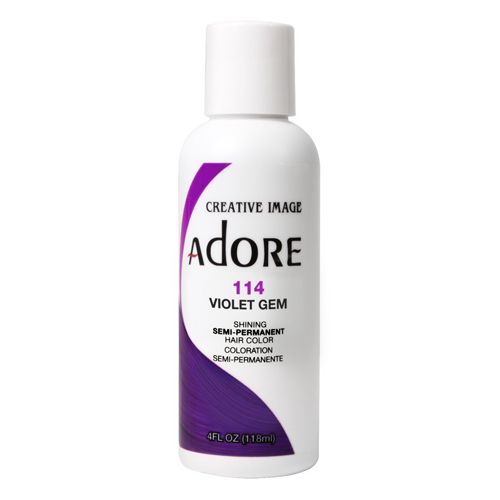 Adore Semi-Permanent Hair color 114 Violet Gem, 4 oz