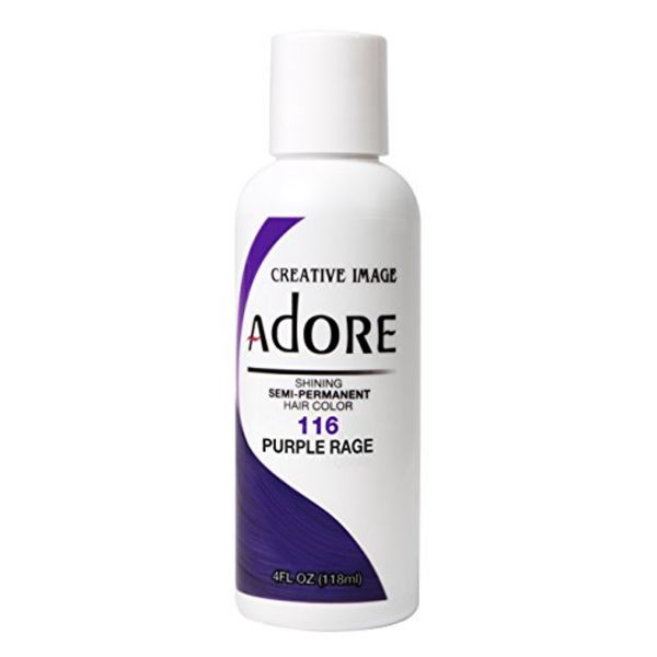 Adore Semi-Permanent Hair color 116 Purple Rage, 4 oz