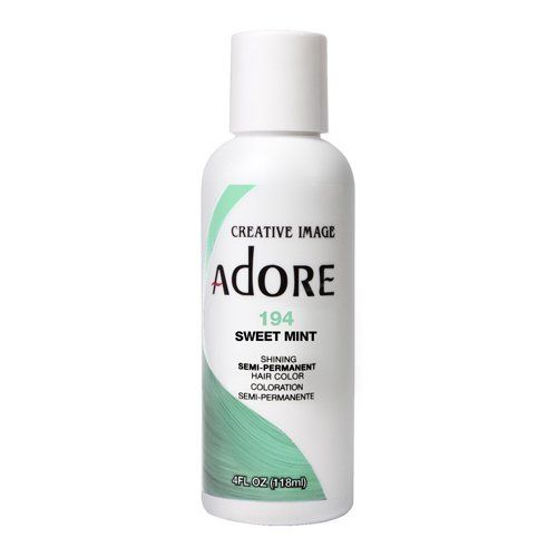 Adore Semi-Permanent Hair color 194 Sweet Mint, 4 oz