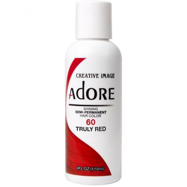 Adore Semi-Permanent Hair color 60 Truly Red, 4 oz