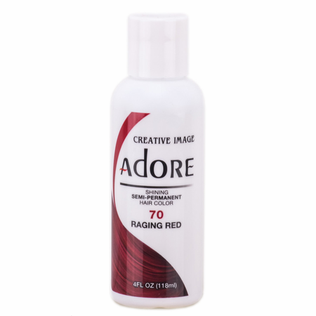 Adore Semi-Permanent Hair color 70 Raging Red, 4 oz