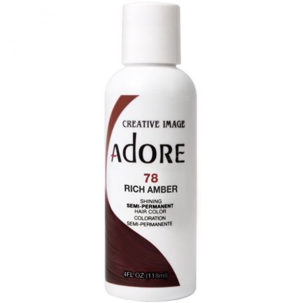 Adore Semi-Permanent Hair Color 78 Rich Amber, 4 oz