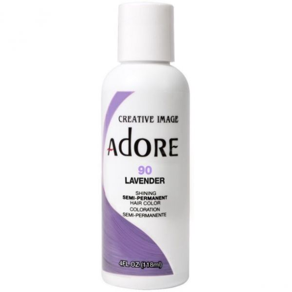 Adore Semi-Permanent Hair Color 90 Lavender, 4 oz
