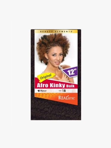 Afro Kinky Bulk 12 Inch Realistic Beauty Element Crochet Braid - Bijoux