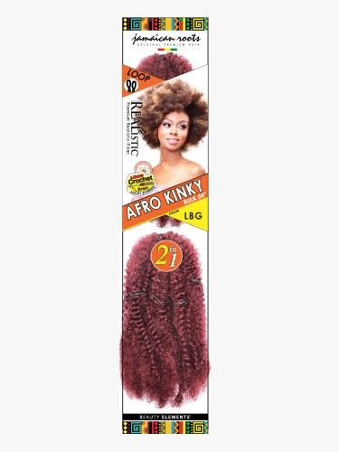 Afro Kinky Bulk 24 Inch Loop 4C Realistic Beauty Element Crochet Braid - Bijoux