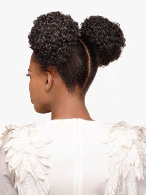 Twin Afro Puff (S) Destiny Premium Realistic Fiber Hair Bun - Beauty Elements