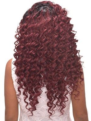 All in One DEEP 18 20 22 Dominican HD Transparent Back Frontal Weave Beauty Element