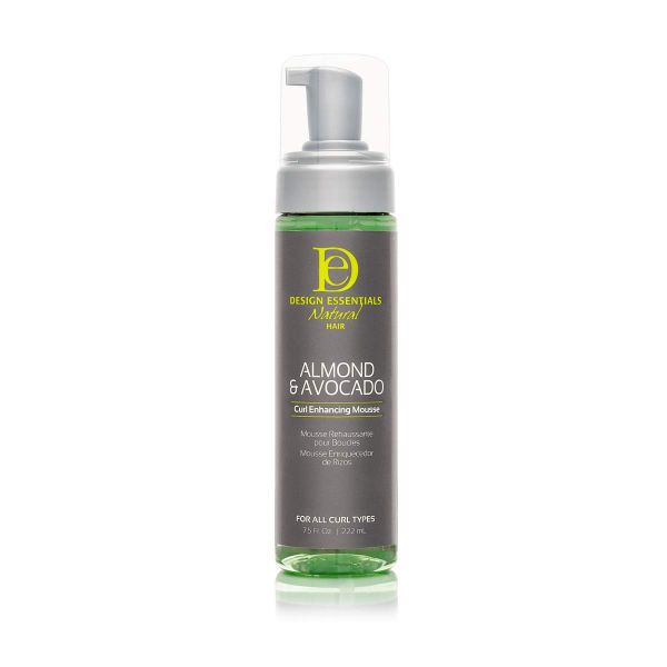 Design Essentials Natural Curl Enhancing Mousse, Quick Drying Must-Have for Perfectly Defined Luminous Curls-Almond & Avocado Collection, 7.5 oz