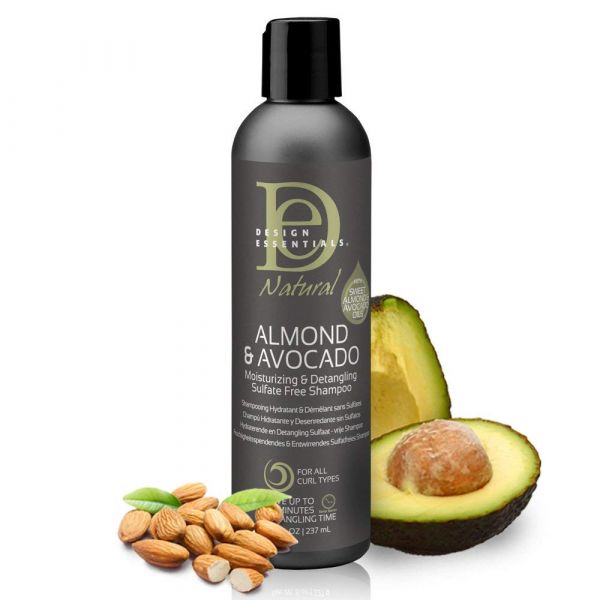 Design Essentials Natural Super Moisturizing & Detangling Sulfate- Free Shampoo- Almond & Avocado Collection