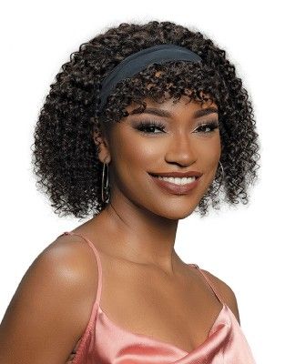 Amanda Crescent Band Wig 100% Human Hair By Janet Collection