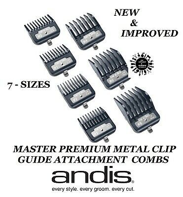 Andis 33645 Master Premium Metal Clip Combo 7 Piece Set