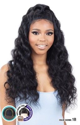 Angie Synthetic Hair HD Lace front Wig - Model Model