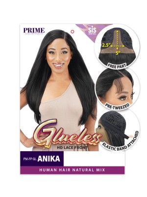 Anika Human Hair Blend Gluless HD Lace Front Wig Zury Sis