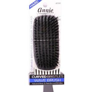 Annie 2330 Reinforced Natural Boar Bristle Hard Curved Wave Brush