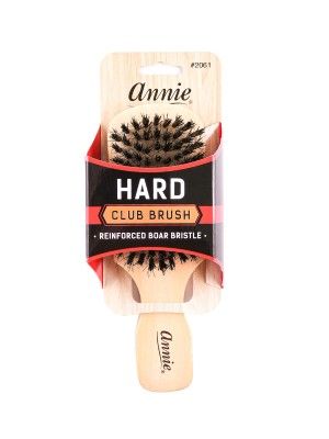 annie hard club brush, annie reinforced boar bristle brush, reinforced hard club brush, annie hard boar bristle brush dz, hard boar bristle club brush annie dz, OneBeautyWorld, Annie, Hard, Club, 2061, Reinforced, Boar, Bristle, Brush, Dz