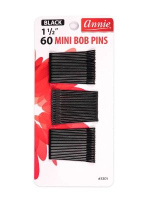 annie bob pin, mini bob pin, annie mini bob pin, 3301 bob pin, black mini bob pin, onebeautyworld, Annie, Mini, Bob, Pin, 1 1/2, 3301, 1Dzn