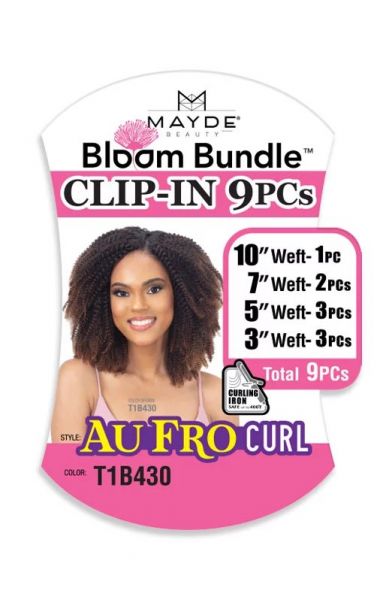 AU FRO CURL BLOOM BUNDLE CLIP-INS By Mayde Beauty