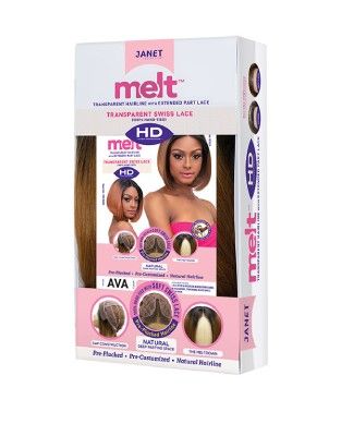 AVA Melt by Janet Collection Synthetic Extended Deep HD Part Lace Wig