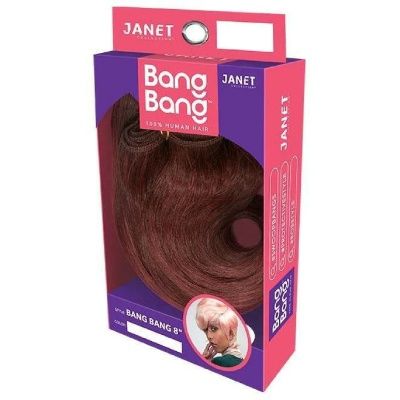 New Bang 8 with Closure Human Hair Weave Janet Collection