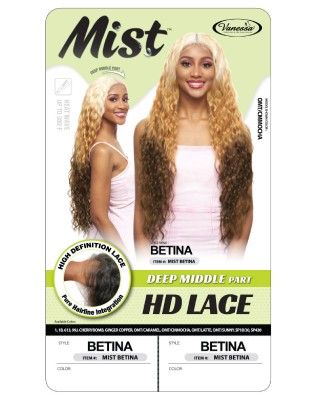 Betina deep Middle Part HD Lace Front Wig By Mist - Vanessa