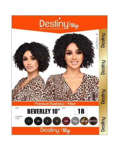 Beverley 10 Premium Realistic Fiber Destiny Full Wig Beauty Elements