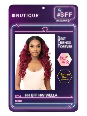 BFF Wella Human Hair Blend Half Wig Nutique