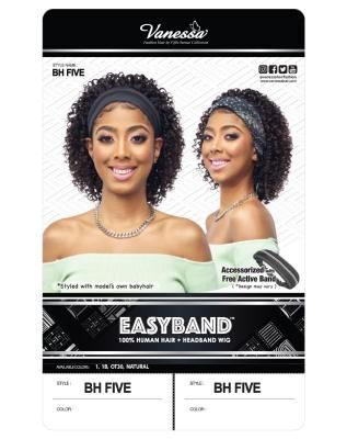 BH Five 100 Human Hair Headband Lace Front Wig By EasyBand - Vanessa