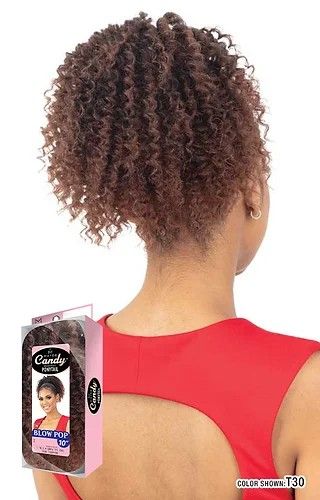 Blow Pop 10 Inch By Mayde Beauty Synthetic Drawstring Ponytail