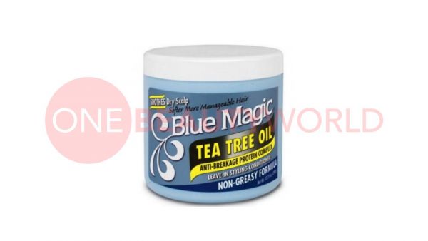 Blue Magic Tea Tree Oil Anti-Breakage Protein Complex Leave-In Styling Conditioner 13.75 oz
