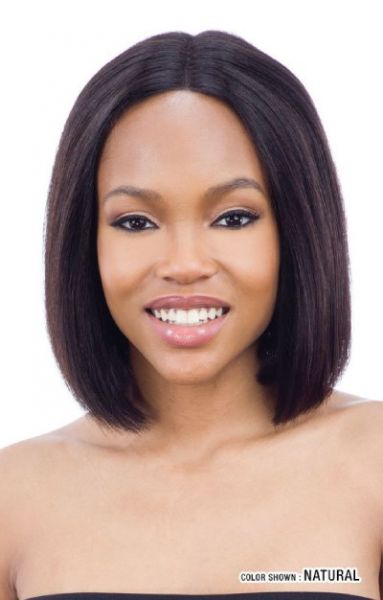 BLUNT BOB by Mayde Beauty 100% Human Hair 5 Inch Lace and Lace Invisible Lace Part Wig