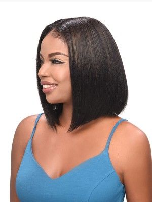 Bob 1A Short Dominican Human Hair Blend 5Pcs With HD Transparent Lace Closure Hair Bundle - Beauty Elements