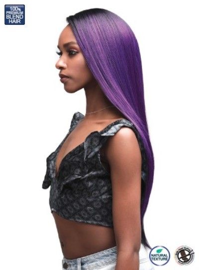 Dayana By Bobbi Boss 13x4 Human Hair Blend Swiss Lace Front Wig - MBLF180