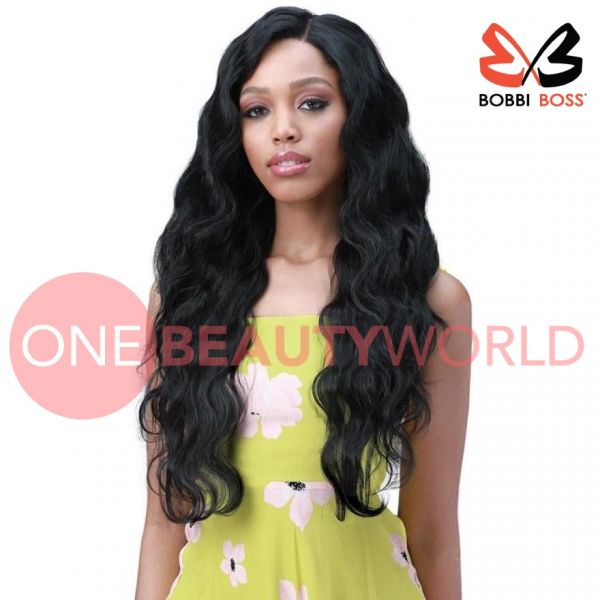 Bobbi Boss Miss Origin Body Wave 26 Human Hair Blend Lace Front Wig