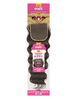 Body 6X6 100 Natural Virgin Remy Human Hair HD Lace Closure Janet Collection