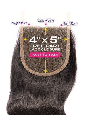 Body Melt 4X5 HD Lace Closure Remi Virgin Human Hair By Janet Collection