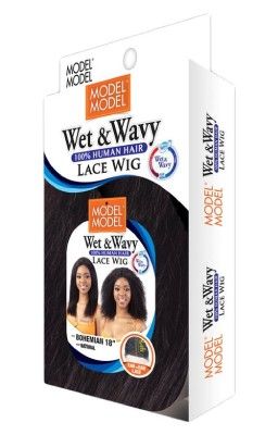 Bohemian 18 100 Human Hair Wet n Wavy Lace Front Wig By Model Model