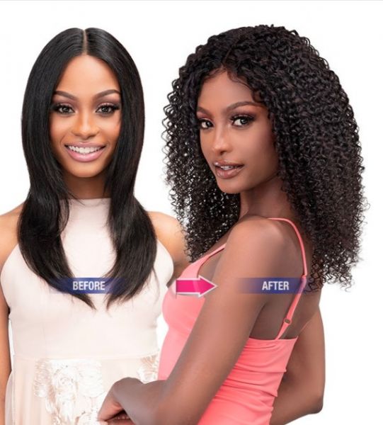 Lace Bohemian Wig Luscious Wet N Wavy 100 Natural Virgin Remi Human Hair By Janet Collection