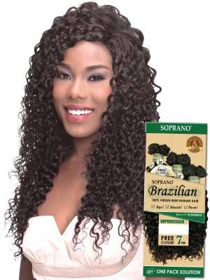 Bohemian Soprano HH Brazilian Remi Multi Pack 6Pcs Hair Bundle With Top Lace Closure - Beauty Element