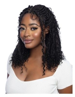 Boho Box 16 4X4 HD Braided Lace Front Wig Mane Concept