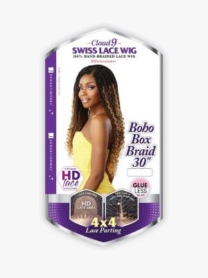 Boho Box Braid Cloud 9 4X4 Braided Swiss HD Lace Front Wig Sensationnel