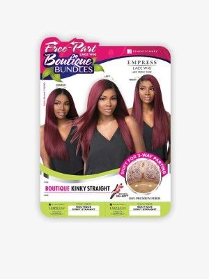 Boutique Bundle Kinky Straight Empress Lace Front Edge Wig Sensationnel