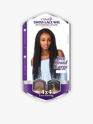 Box Braid Large by Sensationnel Cloud9 4x4 Braided Lace Part Wig